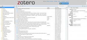 Zotero interface